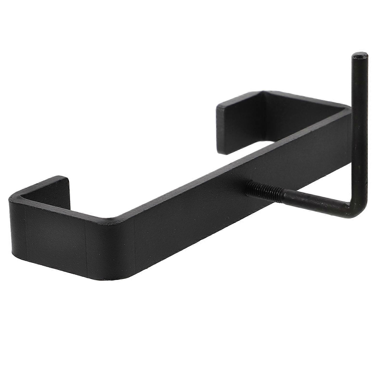 Black Metal Column Clamp for Decoration Secure and Versatile Concrete Column Support 1 Set