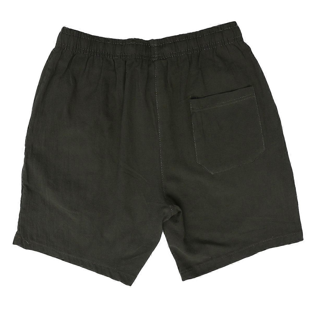 Fashionable Beach Shorts for Men Size L Green Designed for Surfing Outdoor Activities 1Pack