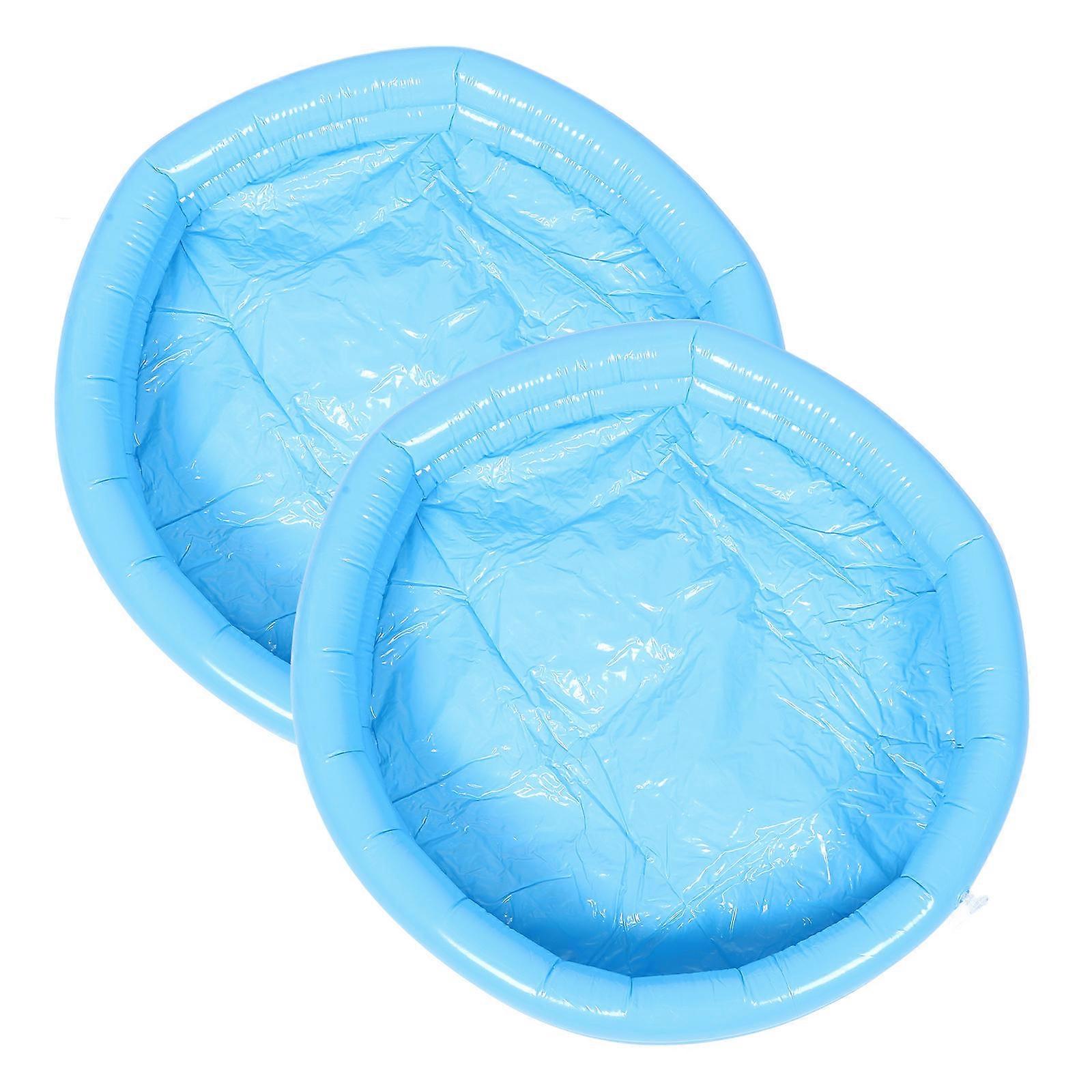 Skyblue PVC Foot Soak Basin with Inflatable Pump Set Portable Foldable Spa Tub for Feet Use