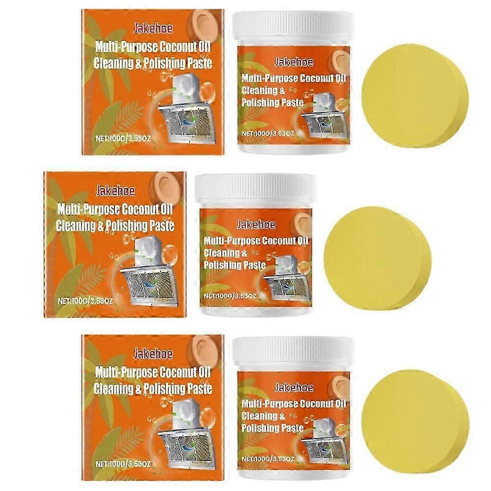 Pâte à polir de nettoyage à l’huile de noix de coco polyvalente