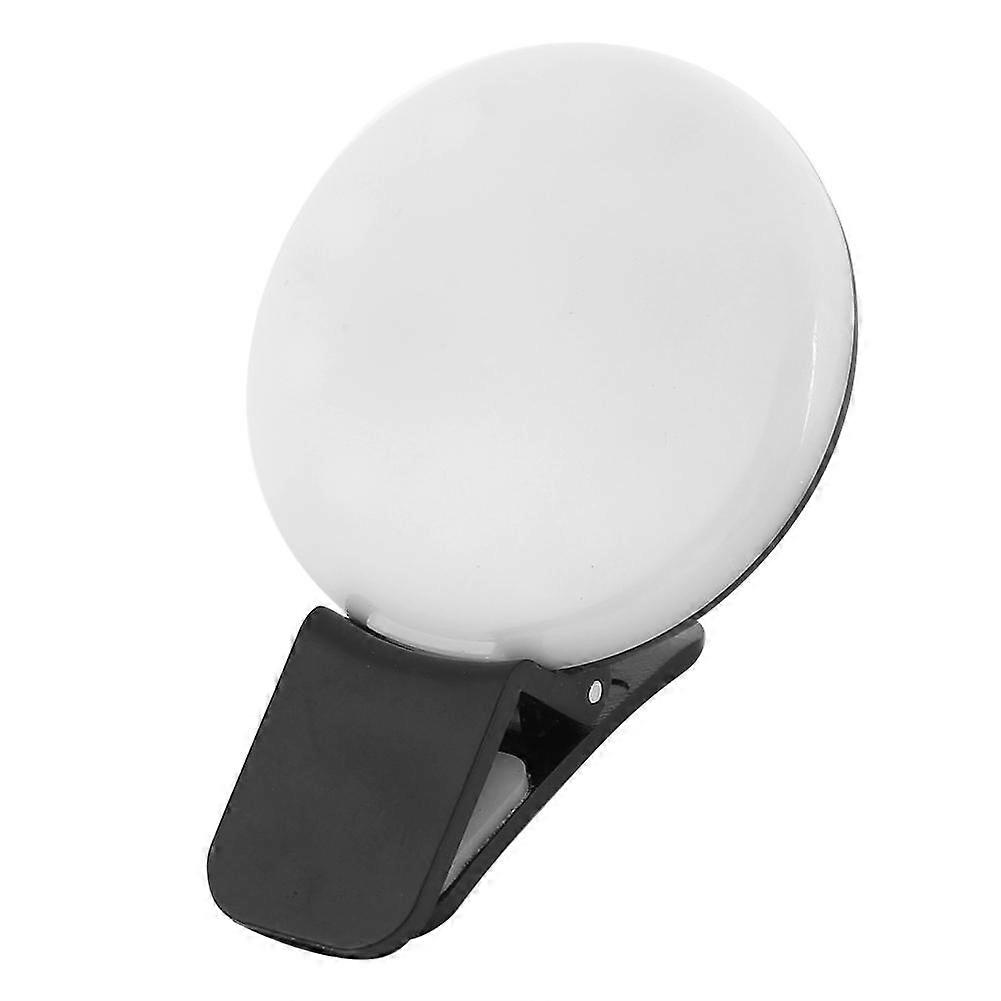 Mini Q Selfie Ring Light Portable LED Flash USB Clip Mobile Phone Filling Lamp
