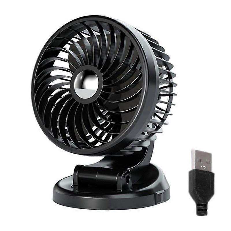 F612 5W Car Rotatable Turntable Silent Fan