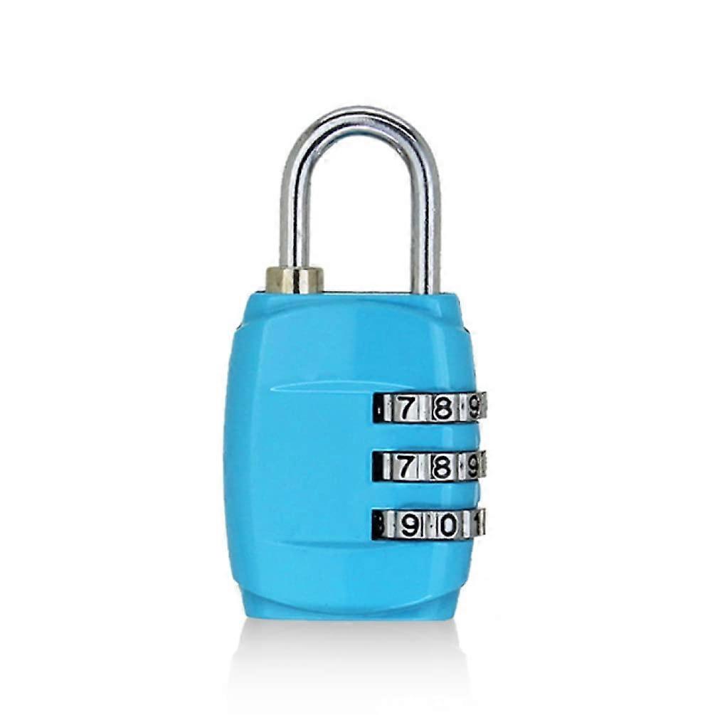 Combination Padlocks 3-digit Password Lock For Travel Luggage Small Electronic Lock Green