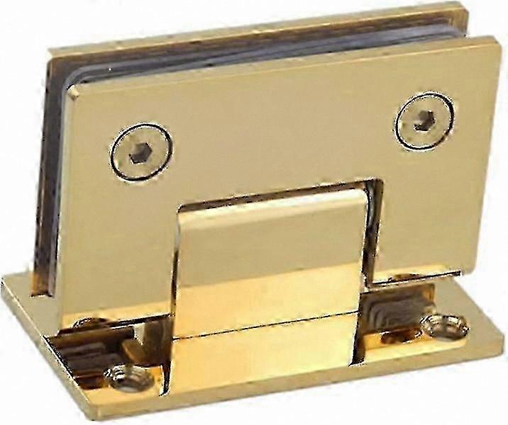 Durable 90-Degree Glass Door Display Clamp with Hinge for Shower Enclosures