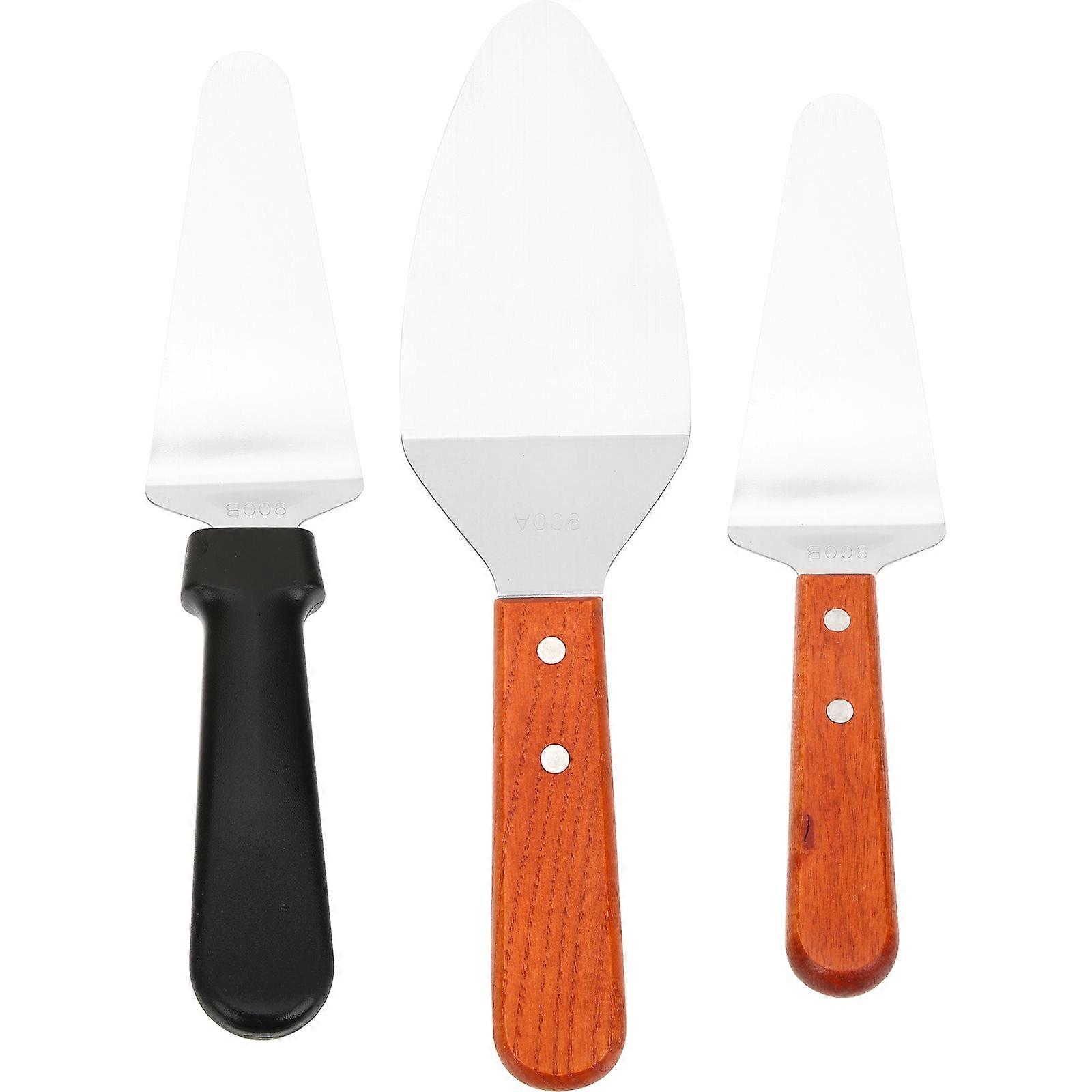 Set with Wood Handle for Cooking Pancake Pizza Steak 3Pcs