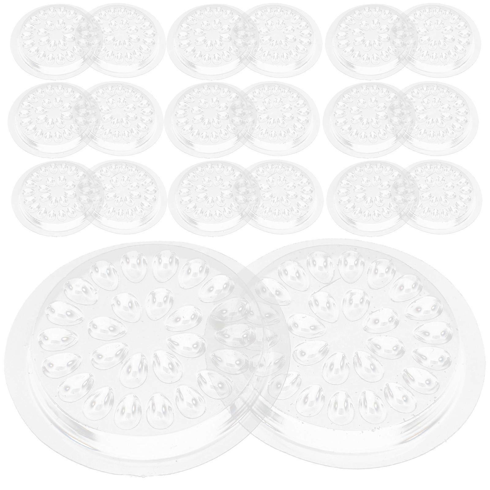 Eyelash Glue Holder Acrylic Tray for False Lashes Eyelash Extension Tools White Color for Home Use 30pcs