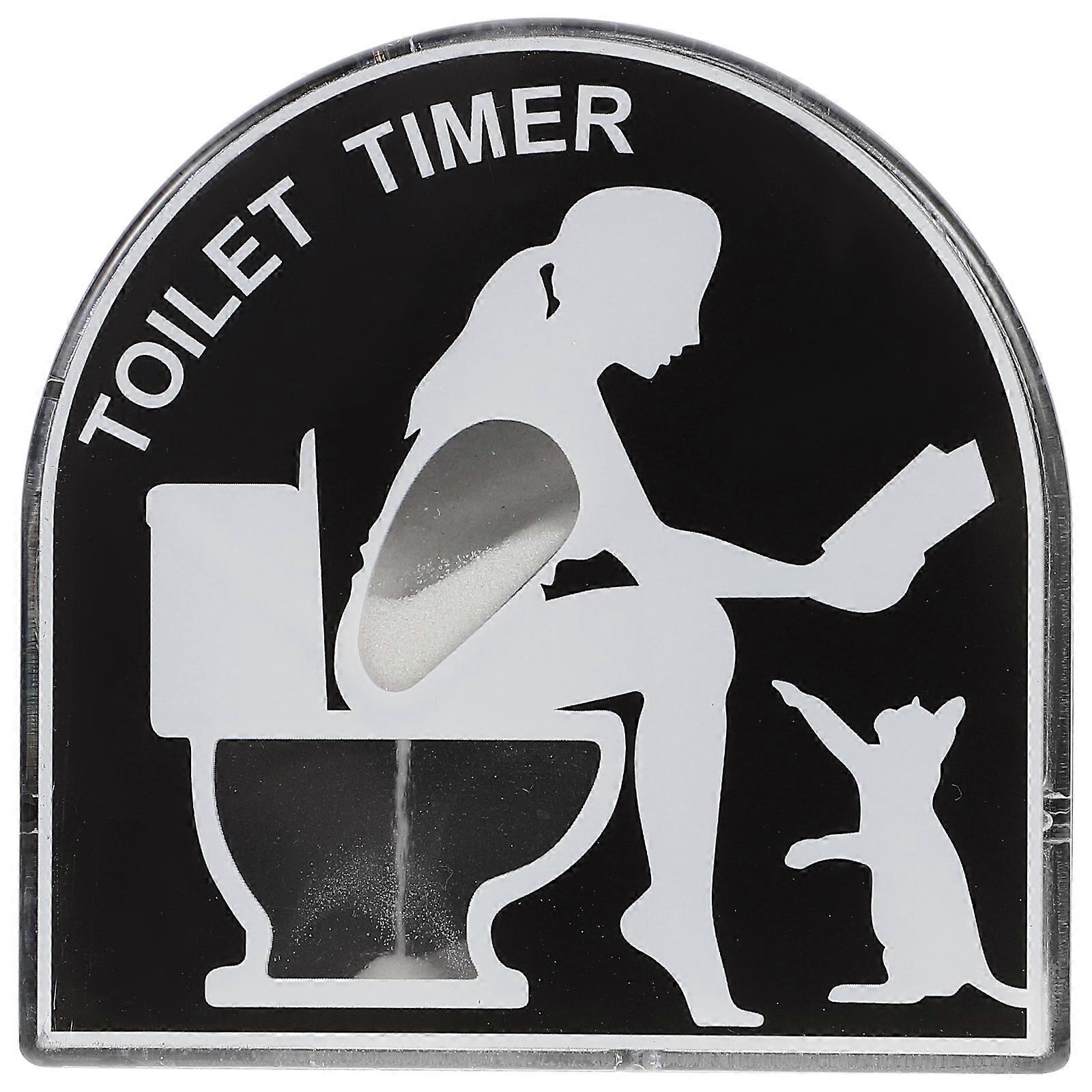 Bathroom Decor 5 Minute Sand Timer Unique Timer Black Sand Clock 1Set