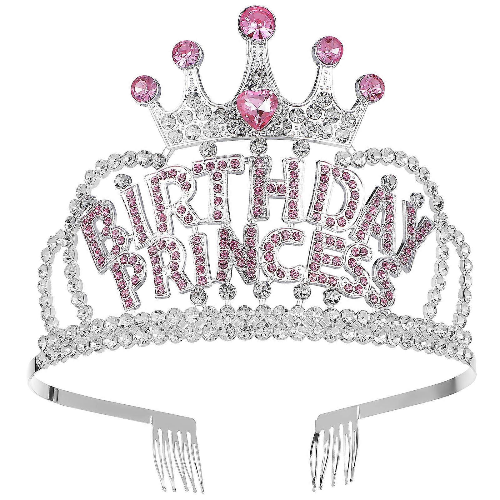 Birthday Crown for Women & Little Princesses – Comfortable, Sturdy Party Tiara for All Ages – Versatile Headpiece for Celebrations & Birthdays