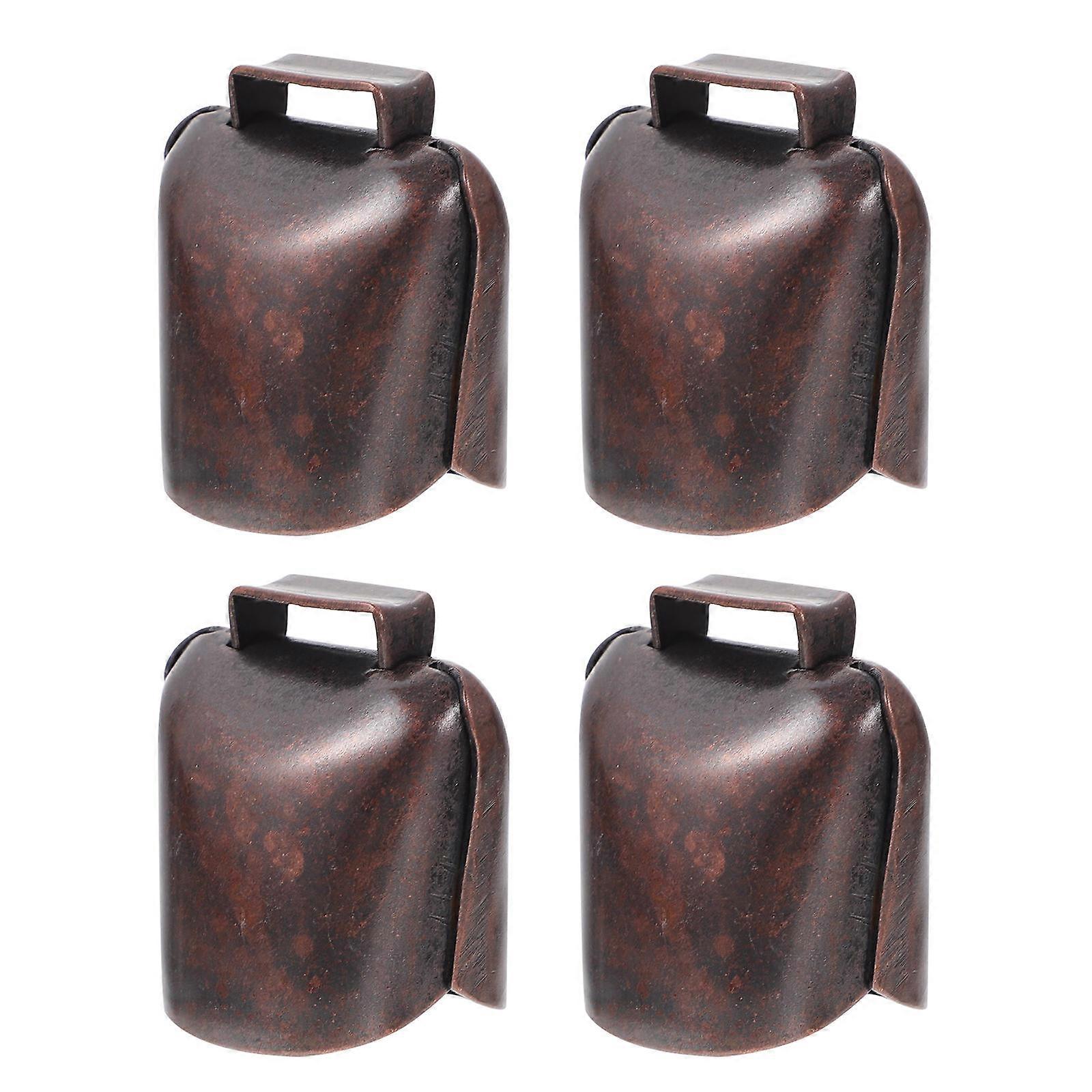 Portable Copper Sheep Grazing Bells 4Pcs Loud Sound Grazing Guidance Ideal For Farmers Design