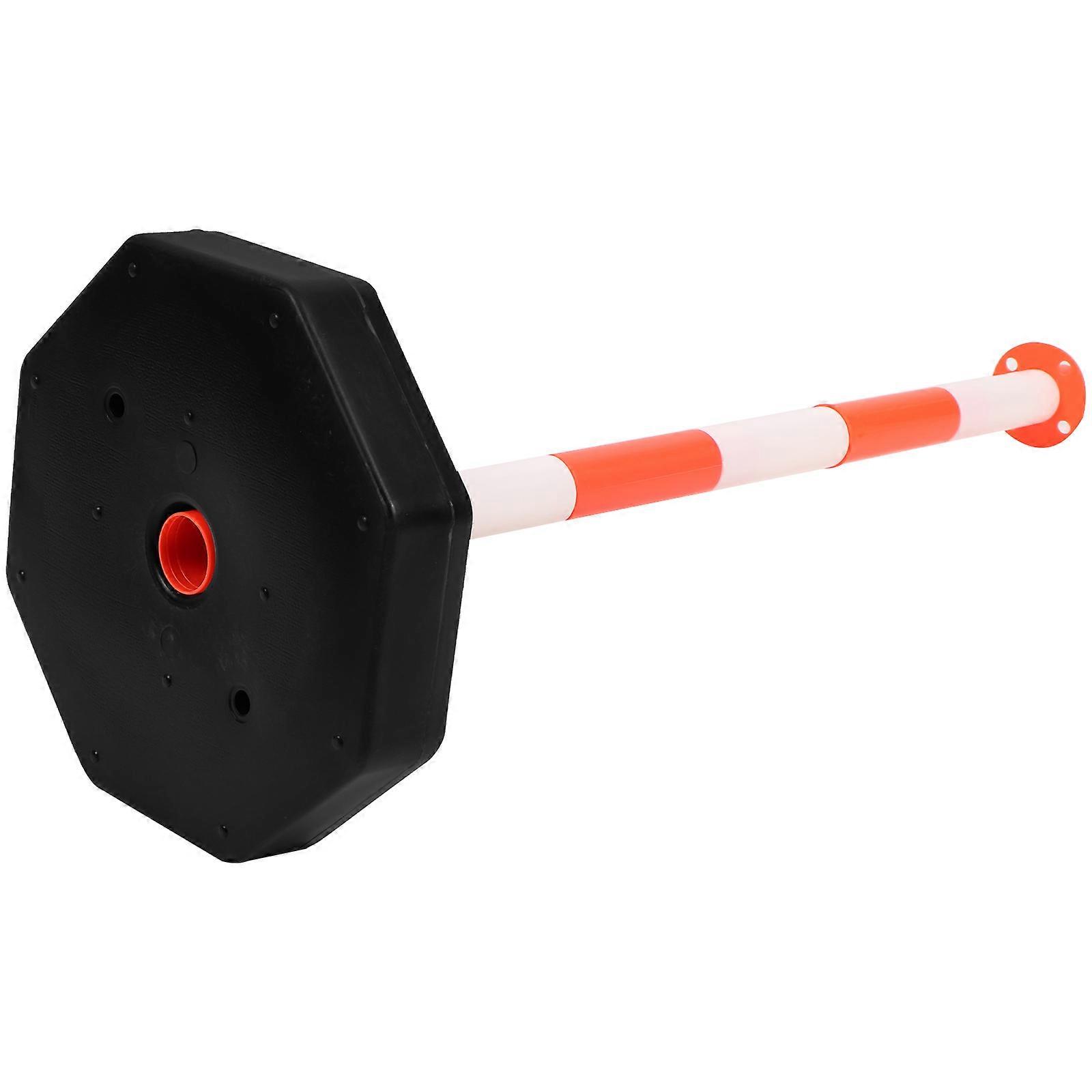 Water Fillable Traffic Safety Column Barricade for Road Isolation, Driveway Protection, and Parking Lot Traffic Control