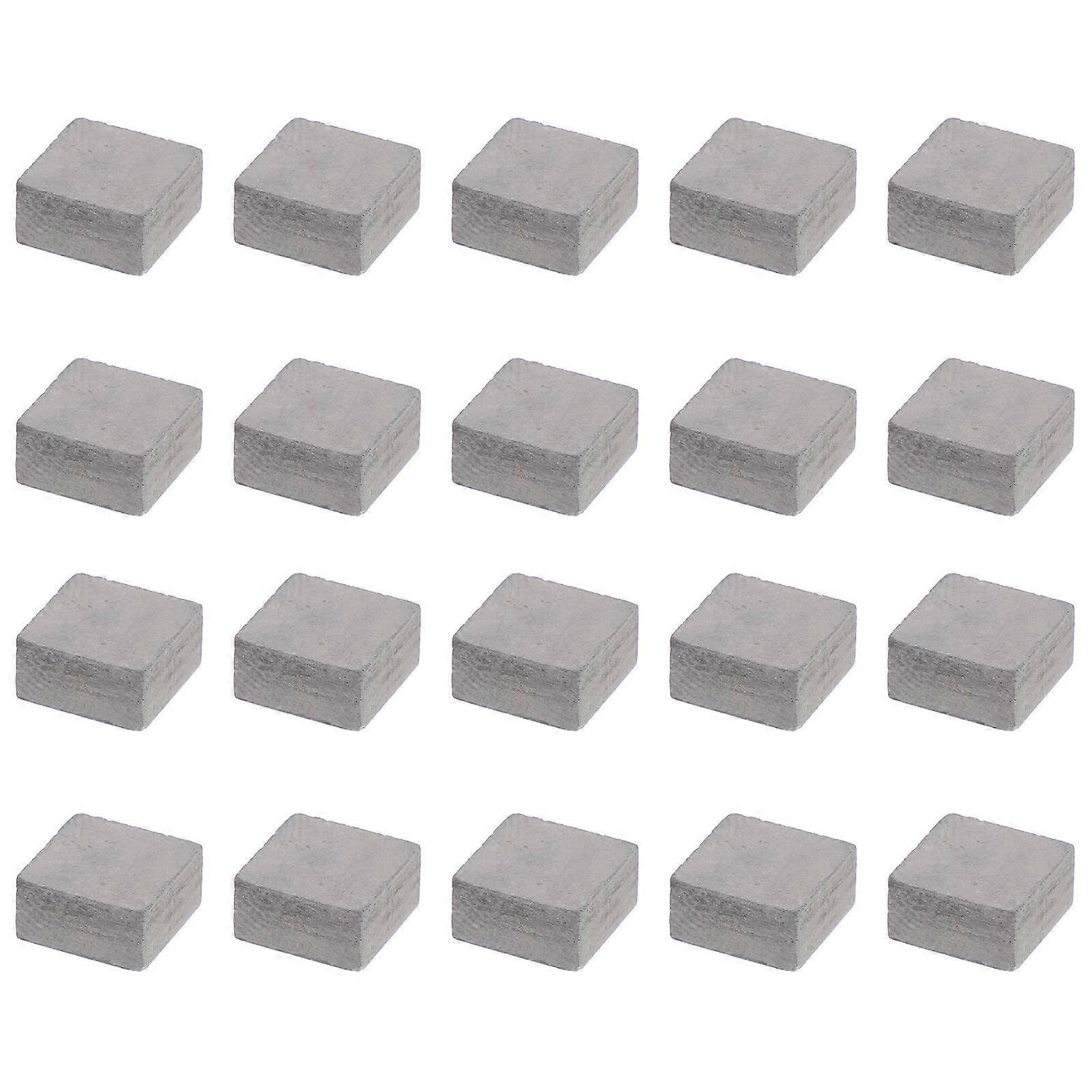 Miniature Garden Decoration 20 Pcs Miniature Bricks for DIY Projects in Grey Color and Square Shape