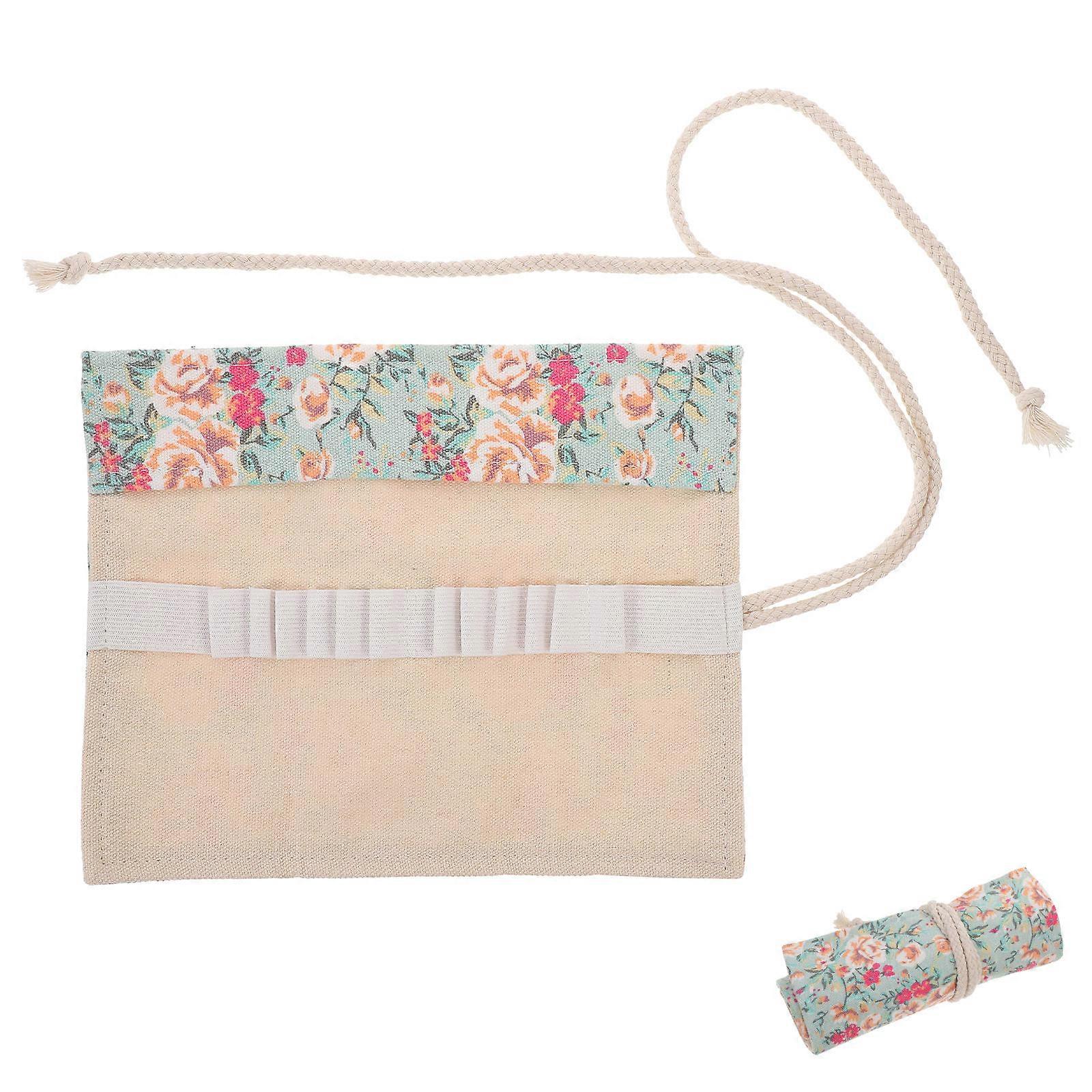 Portable Pencil Pouch Multi for Holding Pencil Durable Canvas Material