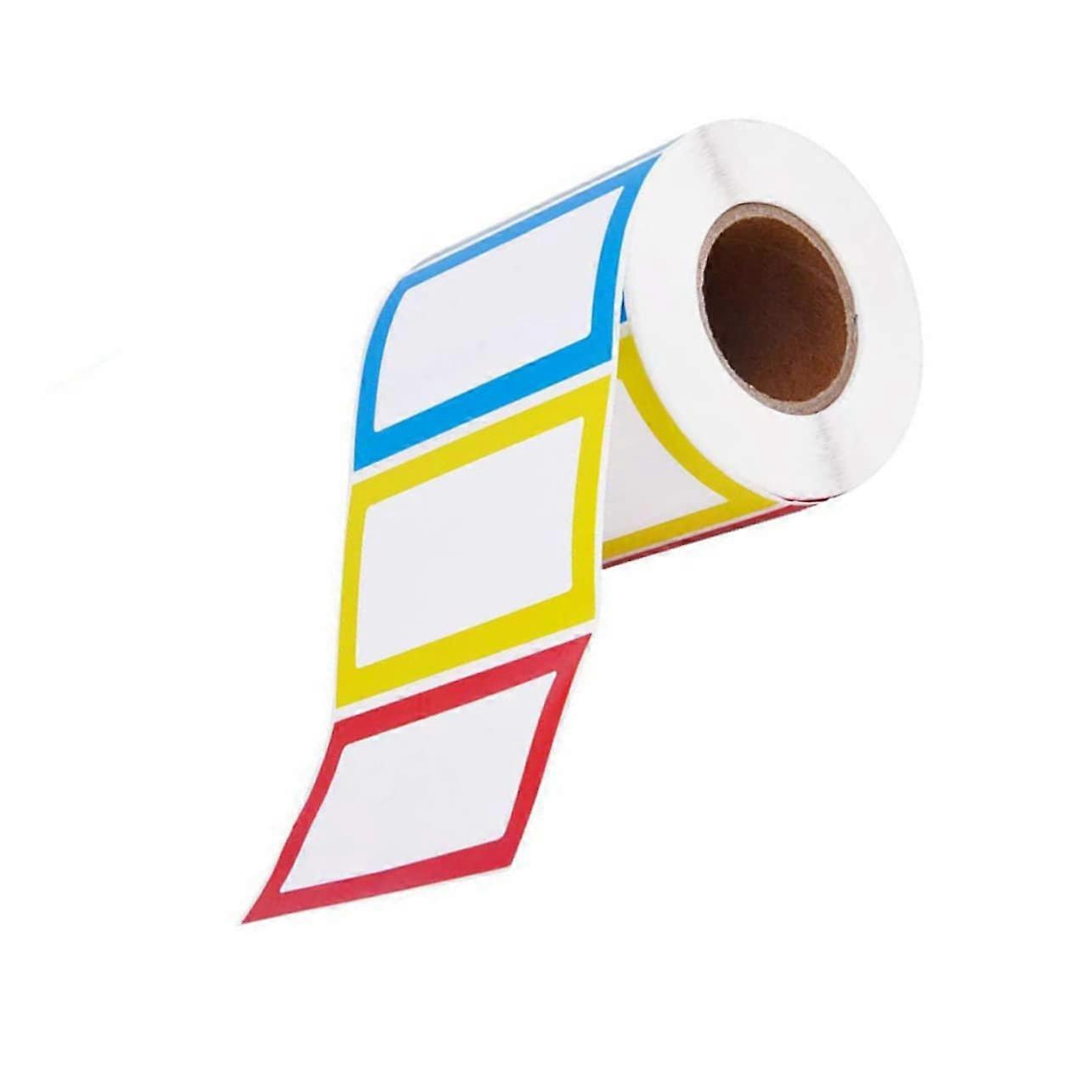 Name Marking Stickers - 2 Rolls Colourful Label Stickers for Organization, Classification, and Identification