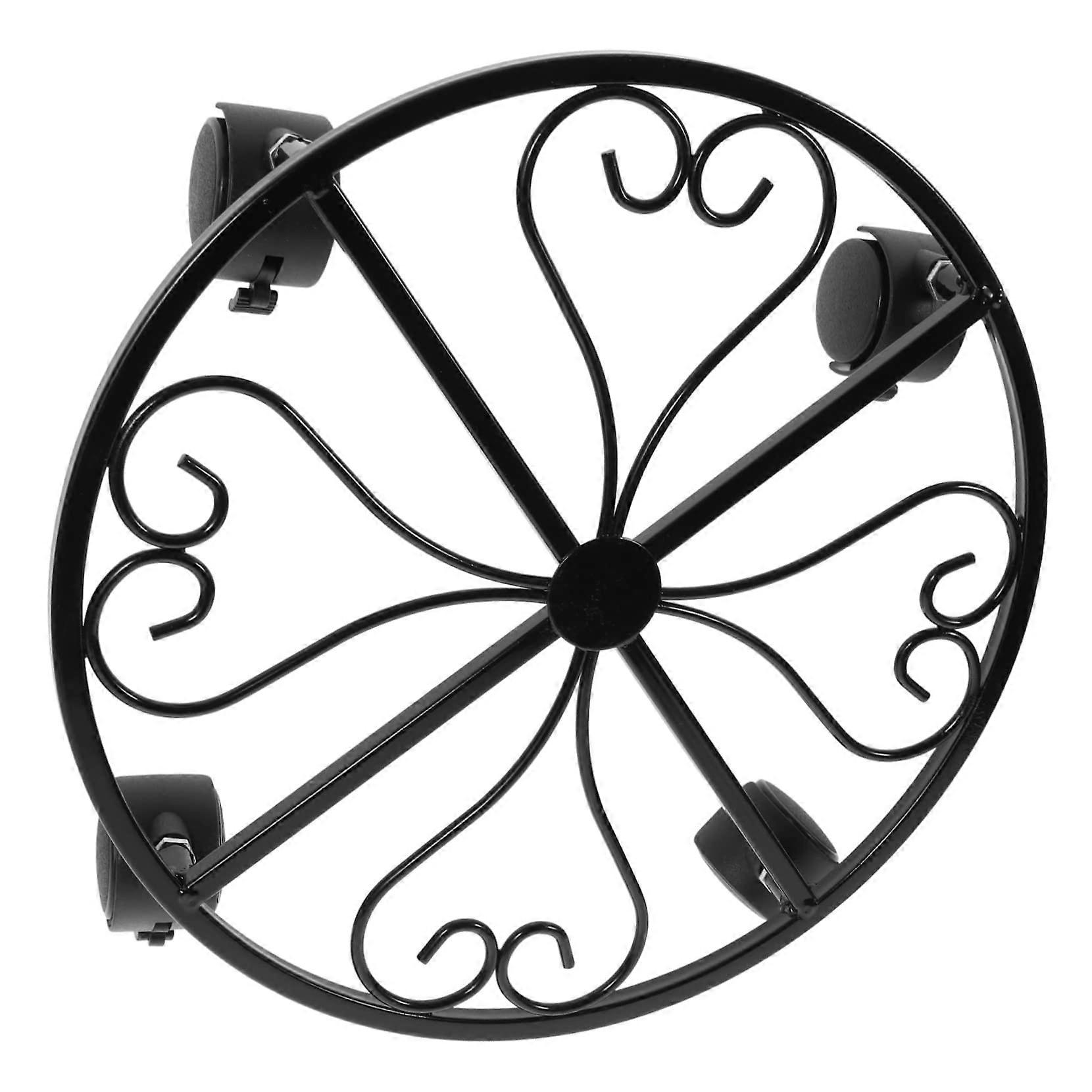 Plant roller with universal wheels, movable flower pot stand, stable saucer for indoor and outdoor use