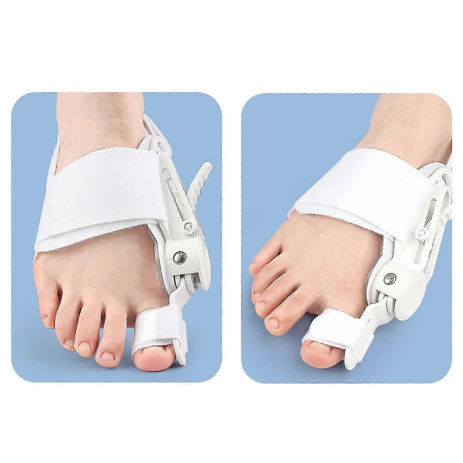 Adjustable Bunion Splint Orthopedic Separator Toe Alignment Corrector for Bunion Relief White One Size