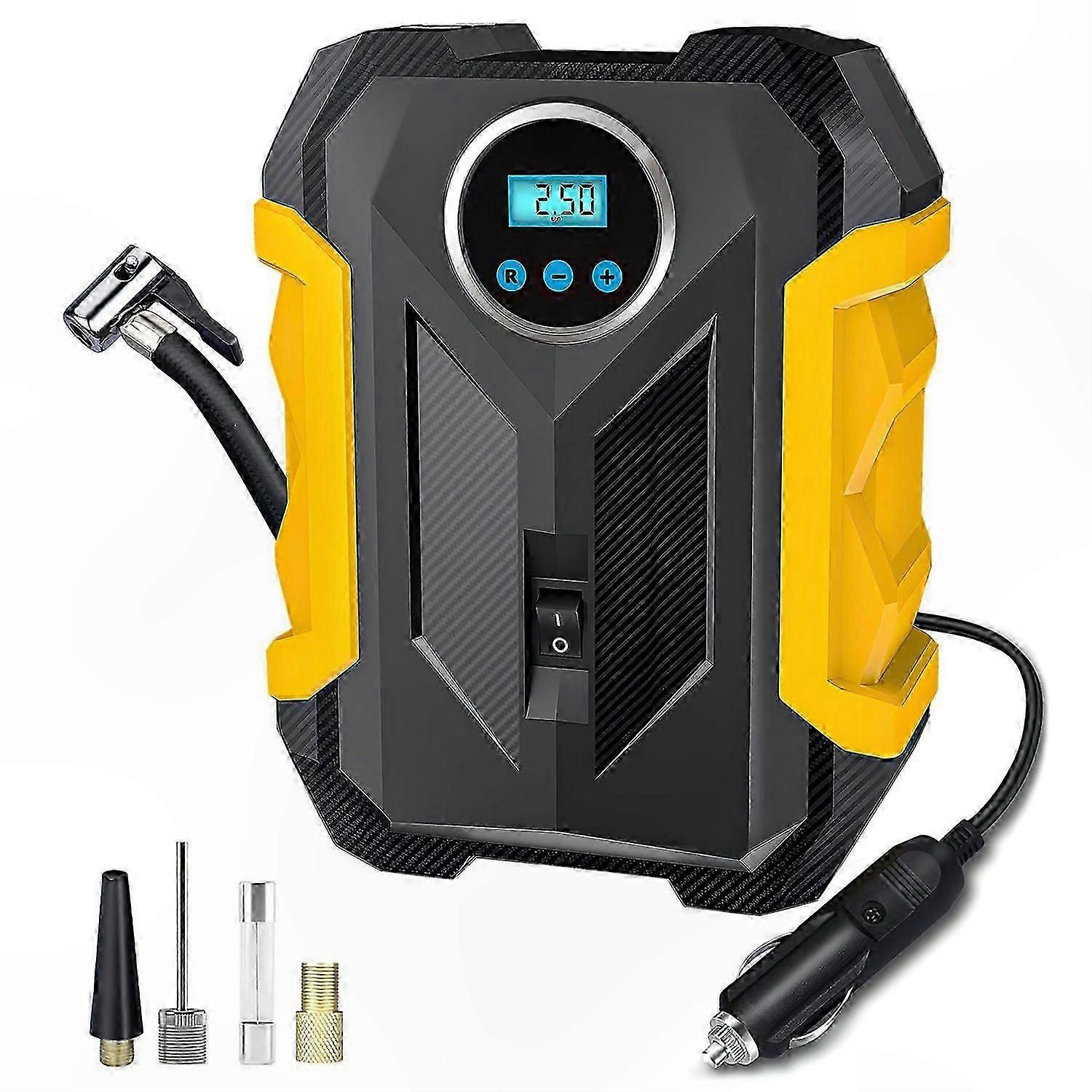 Portable 12V Mini Compressor for Air Pumping and Inflation Tasks
