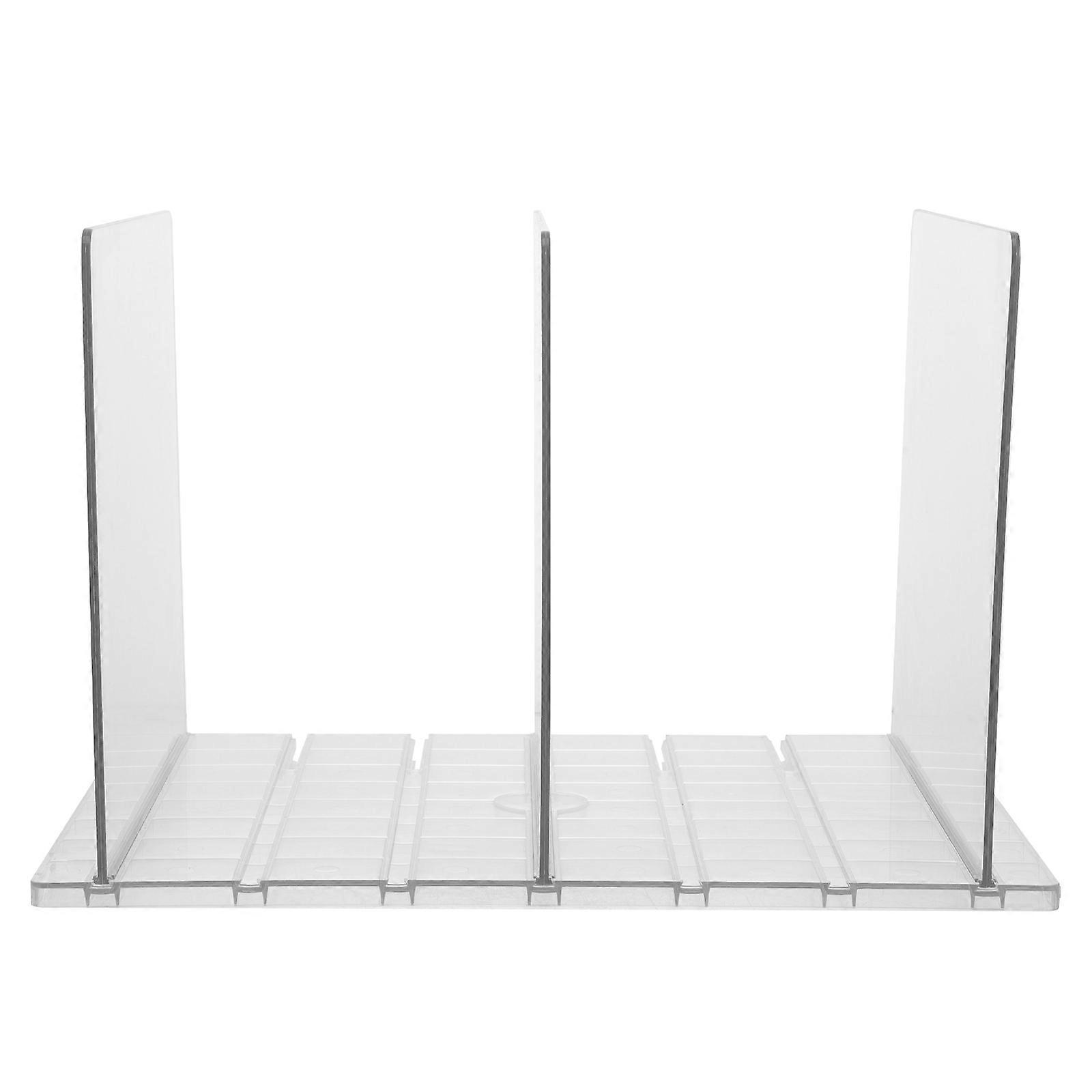 Desktop Storage Rack For Bags And Files Ideal For Home Daily Use Made Of Transparent Abs 1Set