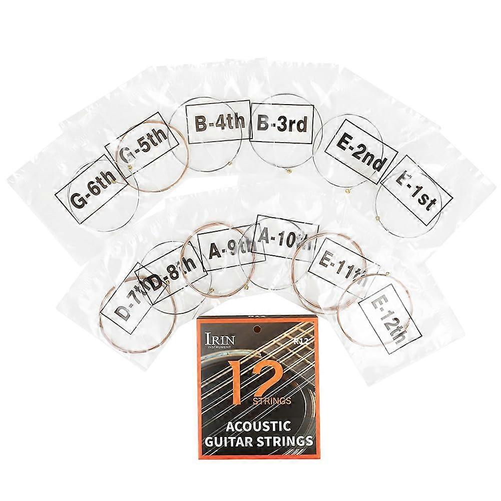 Folk Guitar Accessories Coated Classical Guitar Strings 12 String Guitar Strings Bright Bright Phosphor Bronze Guitar Strings