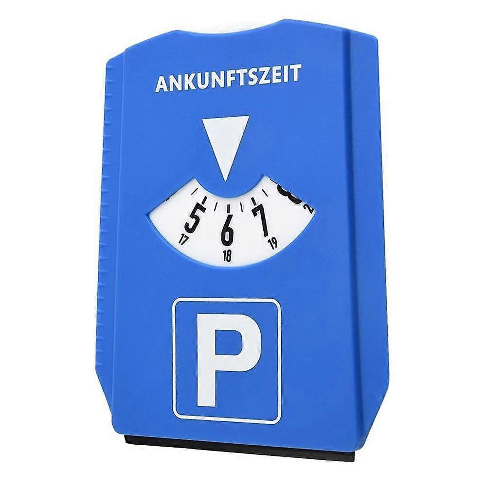 Blue Hour Disk In Cardboard Car Parking Meter Time Temporary car parking sign