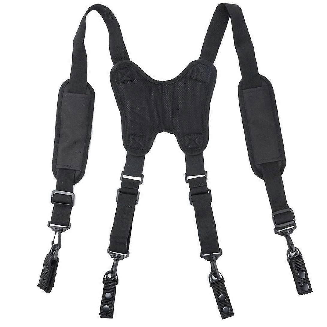 Tool belt braces performance work suspenders with adjustable straps and clips, padded Hstyle for electricians, carpenters, and construction work