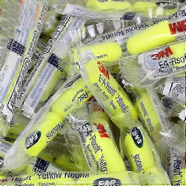 33dB Noise Reduction 50 Pairs E-A-Rsoft Yellow Neons 312-1250 Uncorded Poly Bag