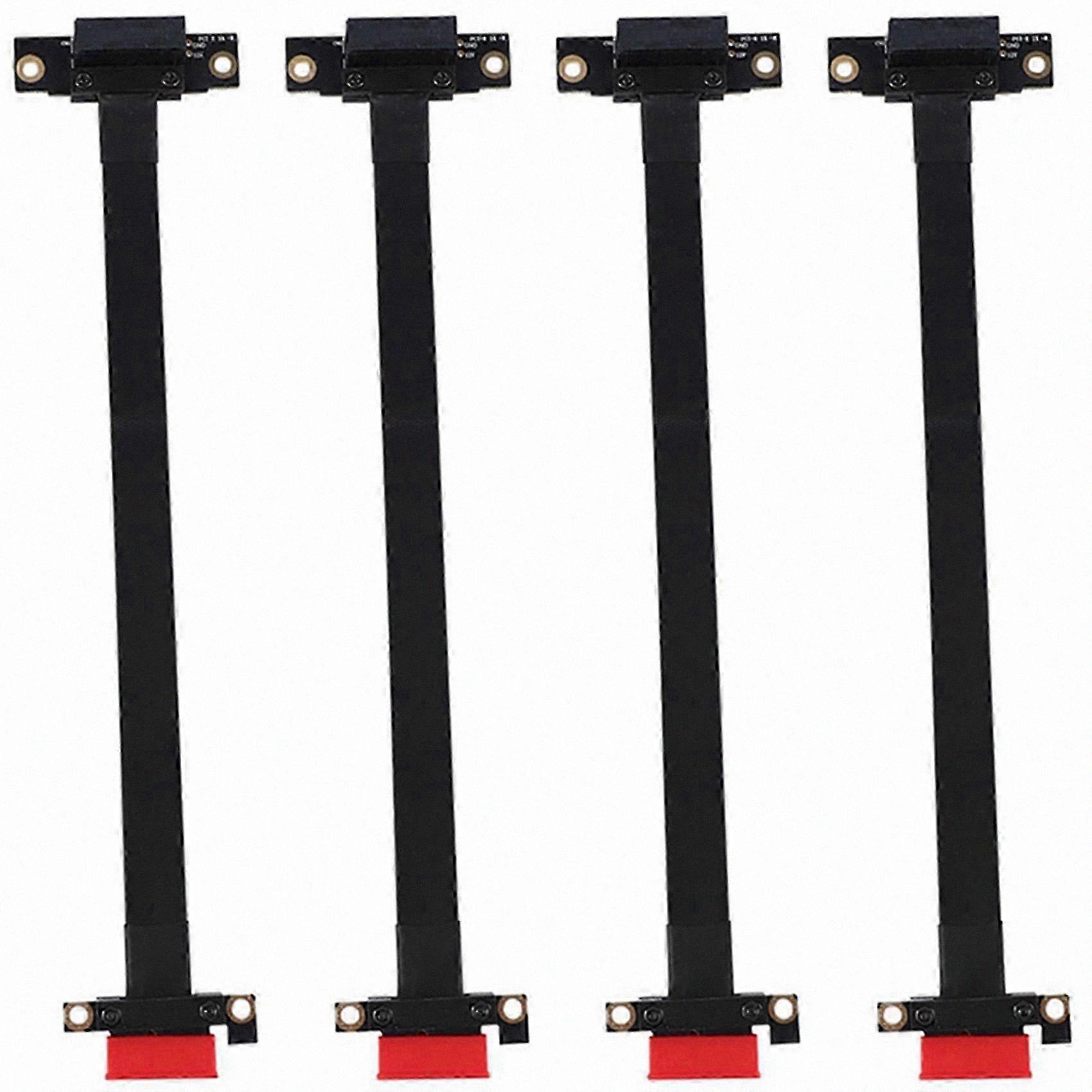 4X 90 Degree Pci-E Pci Express 1X to 1X Slot Riser Card Converter Extender Ribbon Adapter Extension