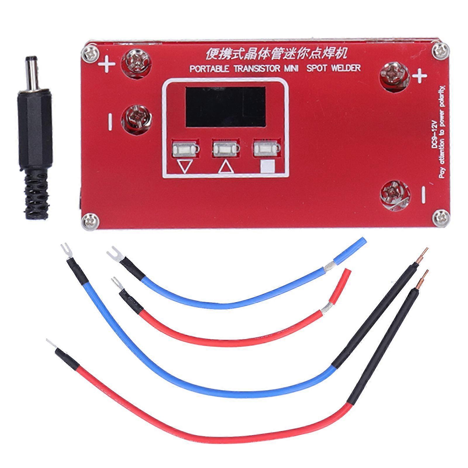 Mini Portable Transistor Spot Welder DIY Spot Welding Equipment with LCD Display