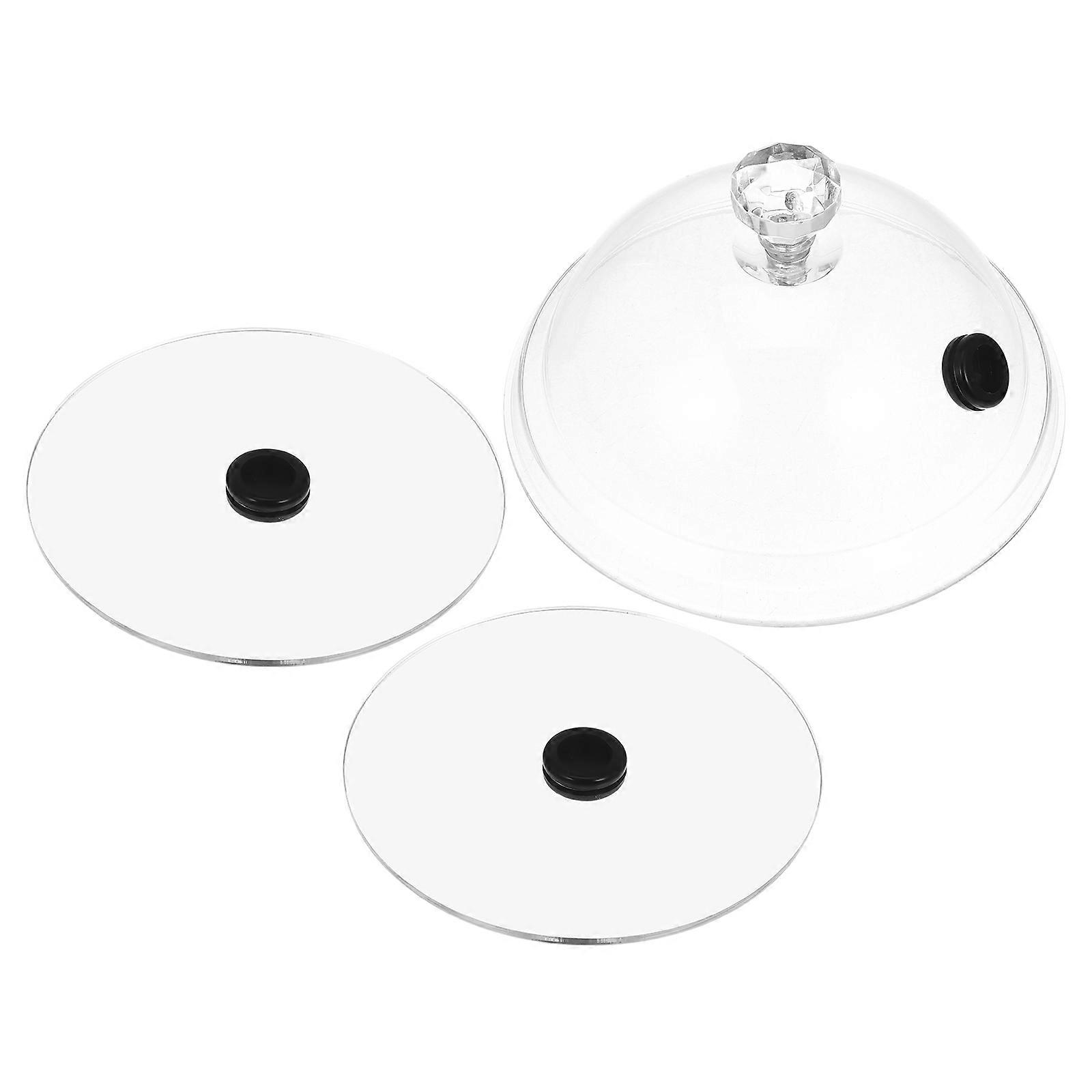 Cocktail Smoker Lid Smoking Dome Cover for Hotel Use Acrylic Assorted Color for Smoke 1Set