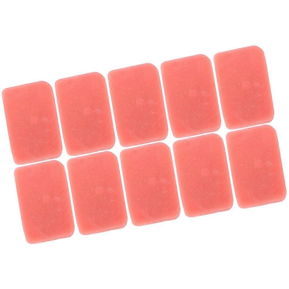 10pcs Realistic Faux Luncheon Meat Slices Artificial Food Models for Restaurant Decoration, Photography Props, Supermarket Displays, and