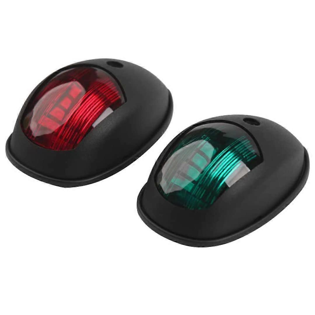 Boat Navigation Light Sailing LED Marine Light Yacht Indicator for Pontoon Small Boat Skiff Black 1 Pair Ref: 4205