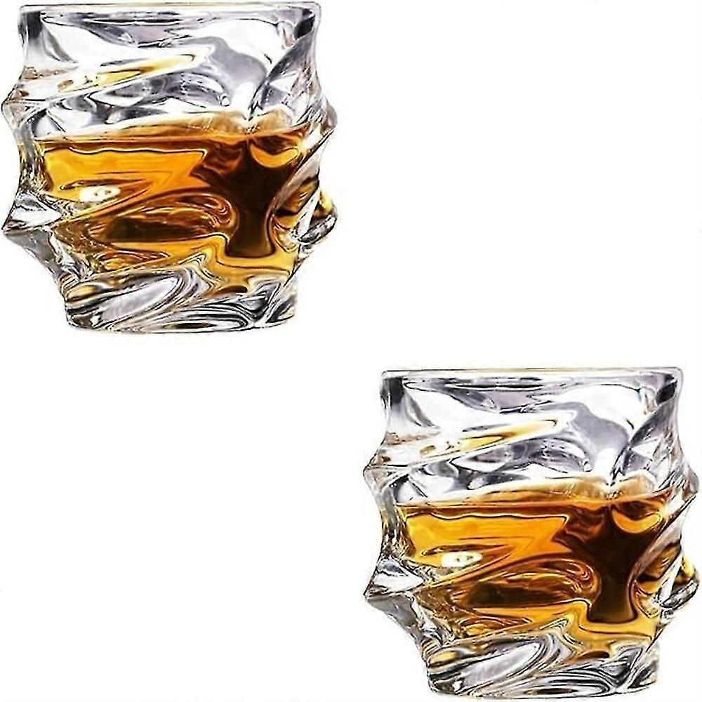 Handcrafted Japanese Crystal Whiskey Glasses for Men, Elegant Barware for Gents