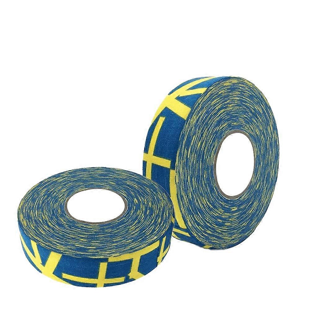 Hockey Tape Multipurpose Cloth Tape Roll for Stick Handle Protector 2Rolls Multicolour