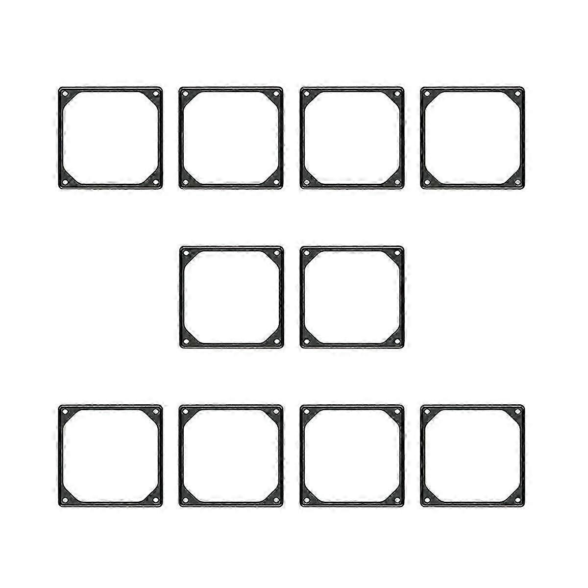 10Pcs 120Mm Anti-Vibration Silicon Fan Gasket Noise Reducing Gasket Pad for PC Computer Case Fan