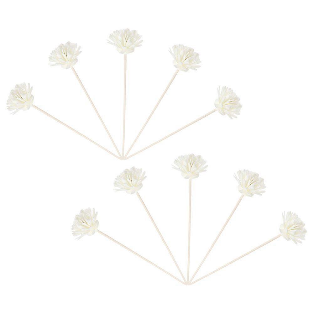 10pcs Simulated Flower Aroma Sticks Diffuser Sticks Aromatherapy Diffuser Sticks Decor
