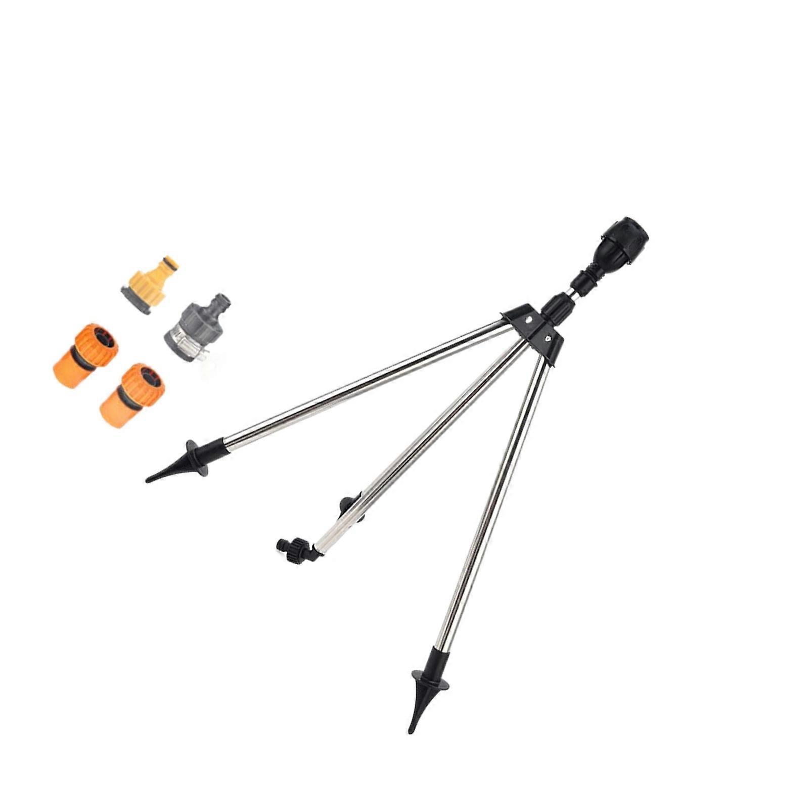 Multiple Connector Tripod Sprinkler System 90 180 360 Degree Adjustable Sprayed Coverage Fit for Large Yard Garden Bed Multicolor