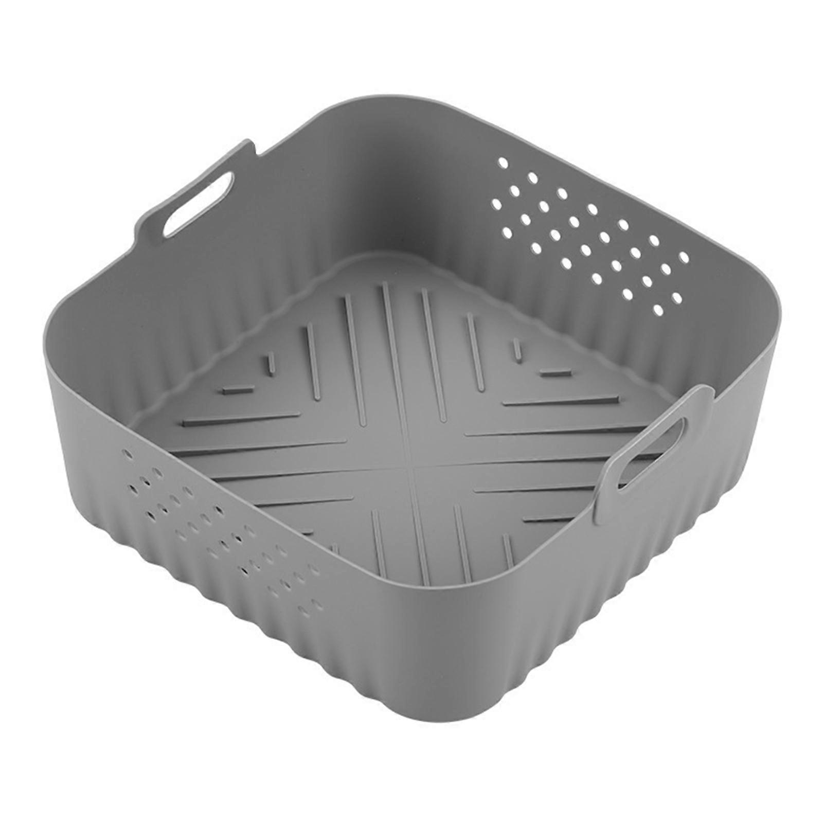 Silicone Air Frying Machine Liner Replacement for NA230 Air Frying Machine Tray Baking Oven Reusable Square Liner  grey