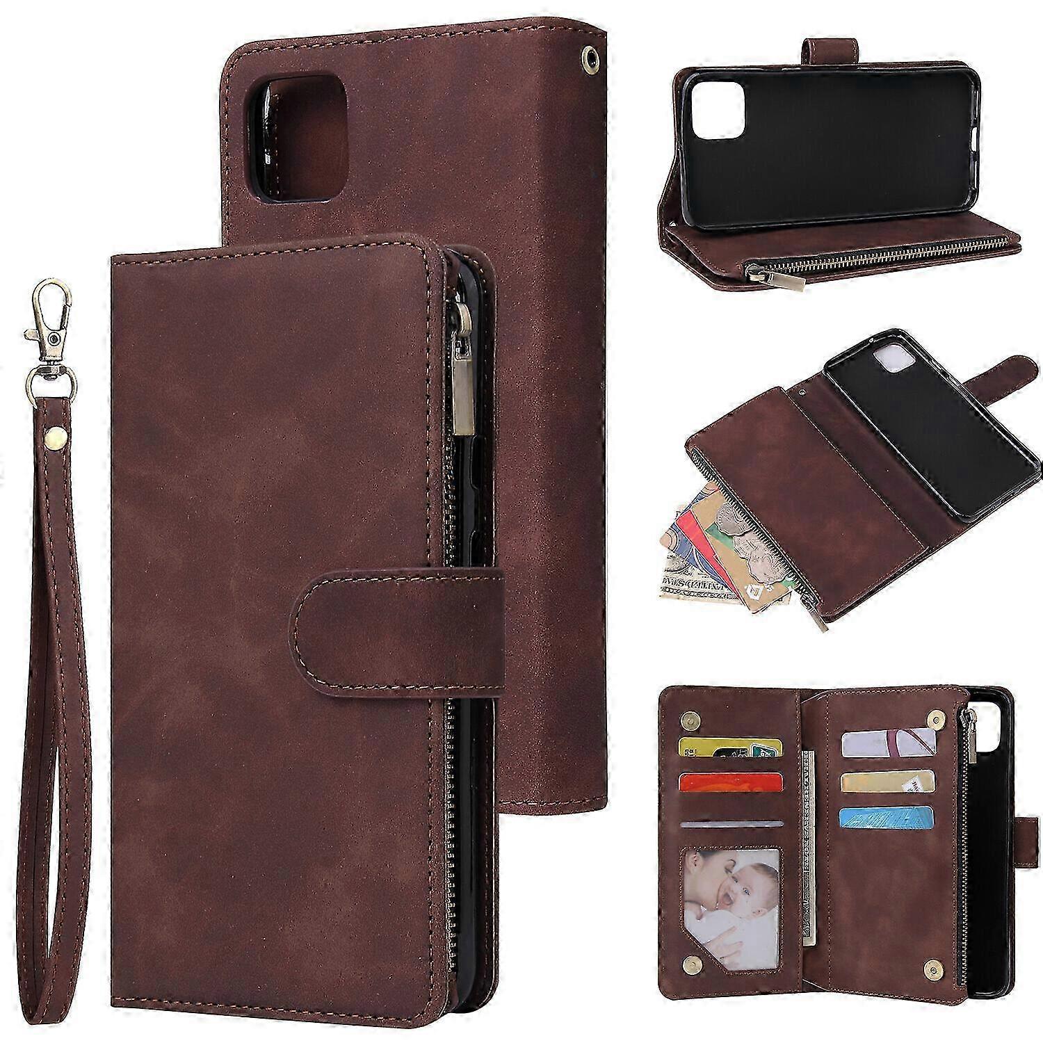 Case for Google Pixel 4XL Leather Magnetic Handbag Zipper Pocket Co...