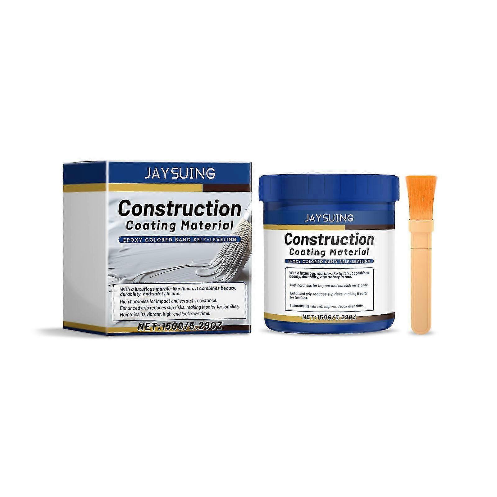 Gray Water-based Epoxy Floor Paint Waterproof Coating, Crack Resistant, Wear-resistant, Durable, Long-lasting, Quick Drying Paint