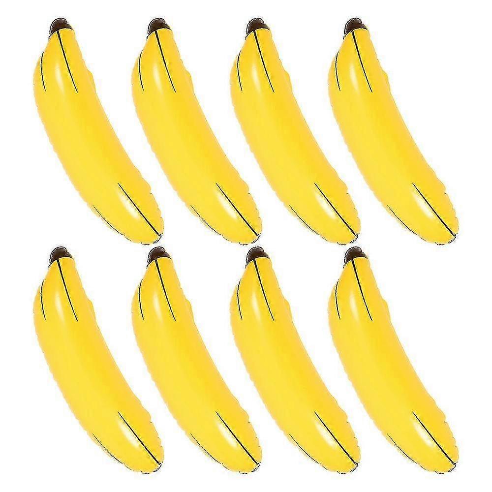 Set of 8 Large Inflatable Banana Balloons for Party Games and Summer Events