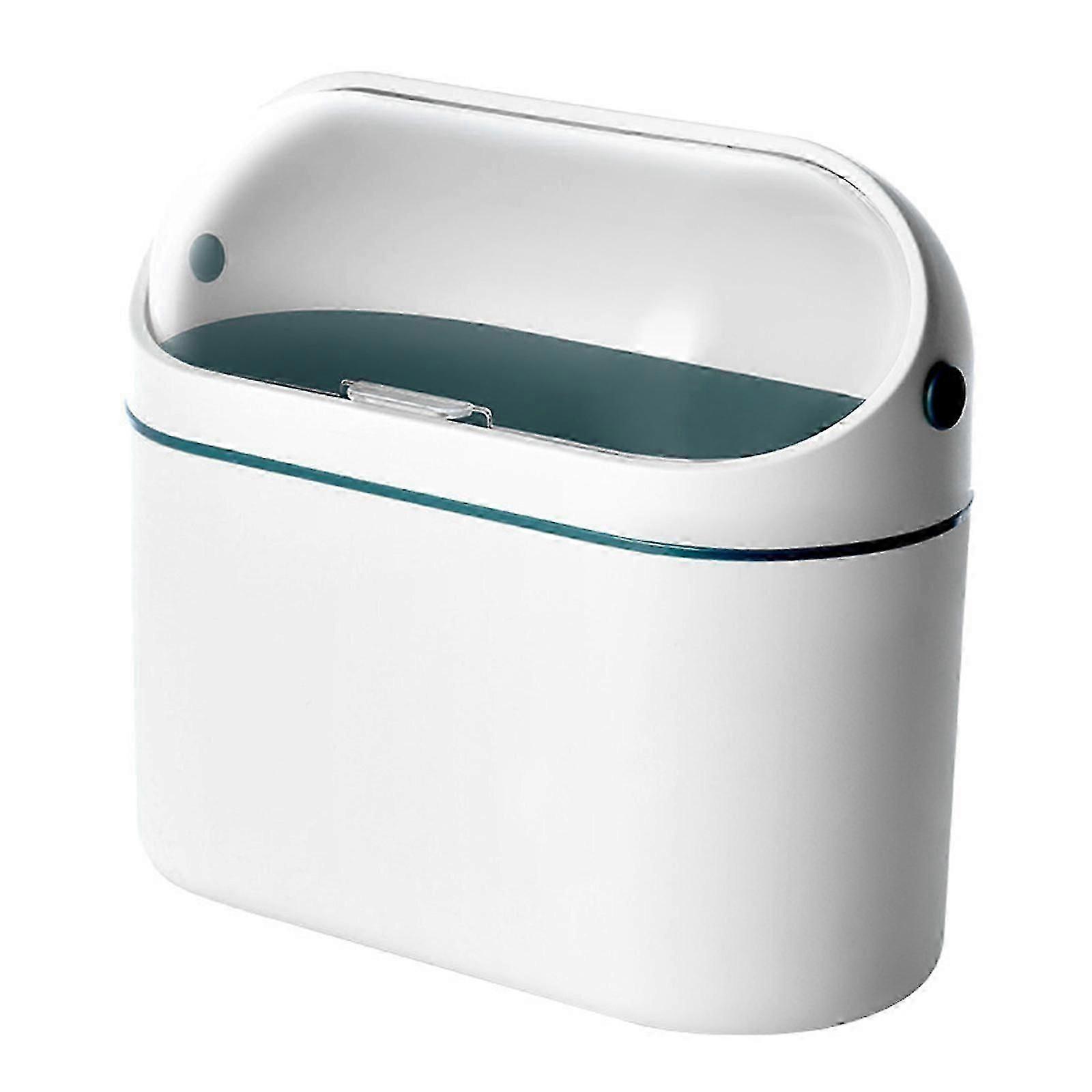 MülleimerTisch-Mülleimer, Mini-Mülleimer mit Deckel, Mülleimer für Badezimmer-Waschtisch, Desktop-Büro, Tischplatte oder Couchtisch, 4L