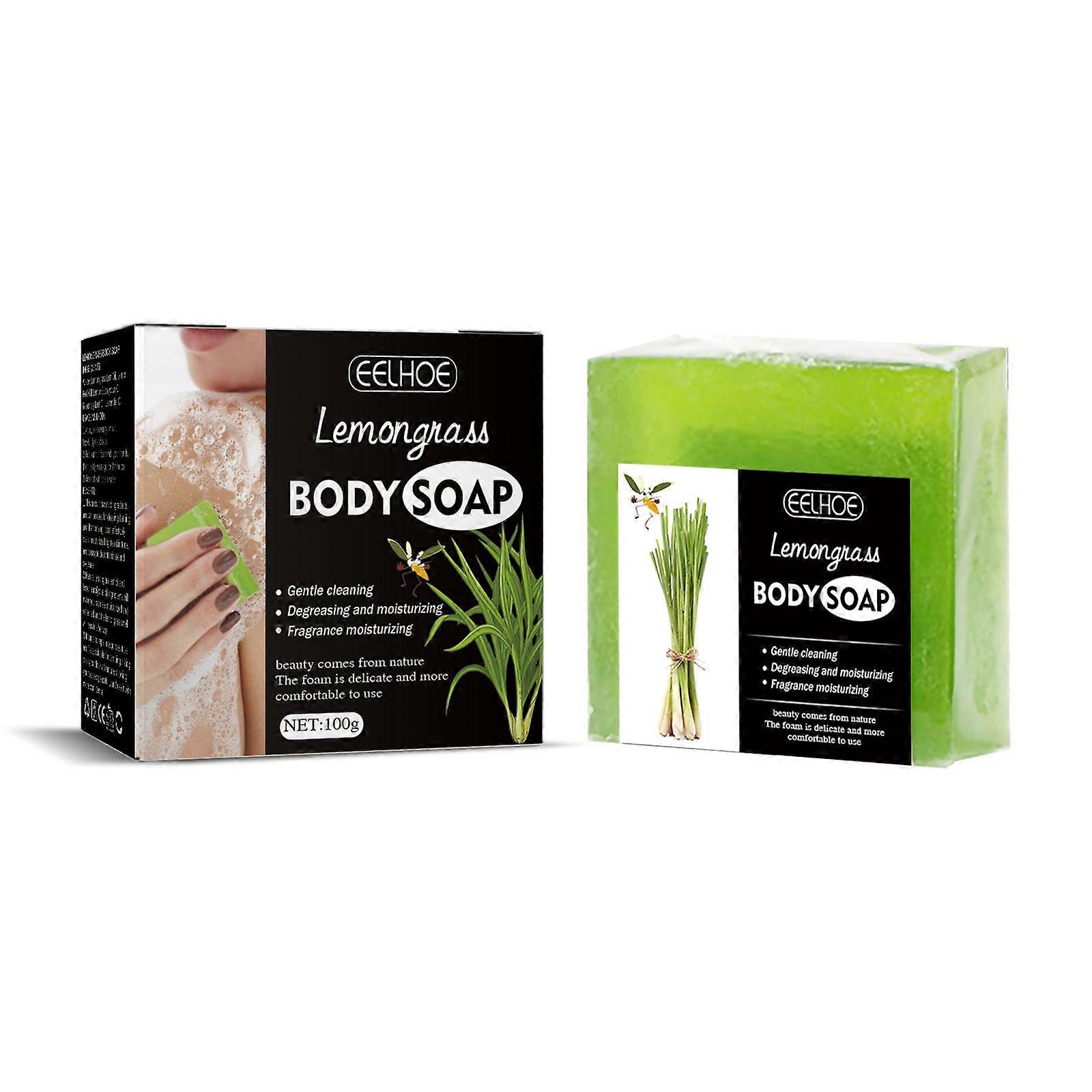 Lemongrass Soap, Citronella Soap Bar, Lemongrass Body Soap, Natural Lemongrass Body Wash Soap Bar for Face and Body