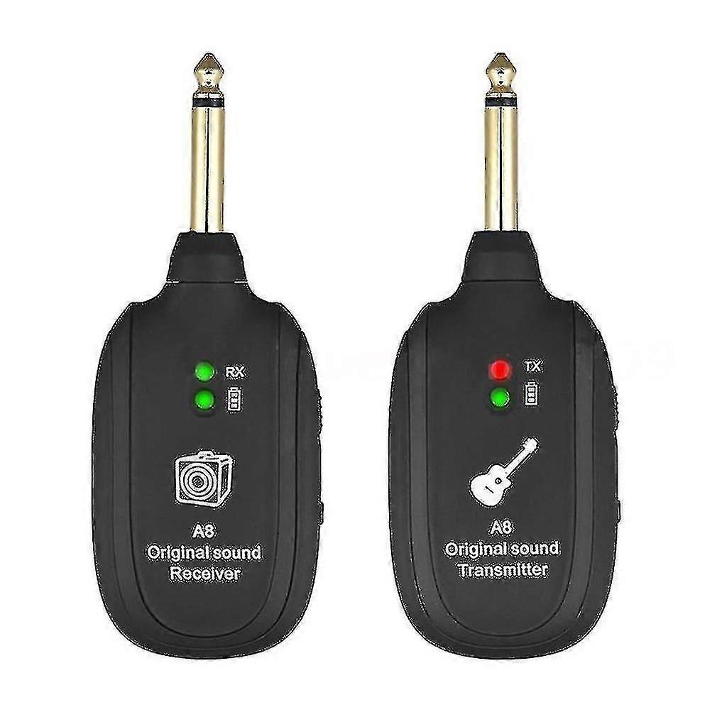 Guitar transmission system for electric guitar with wireless pickup