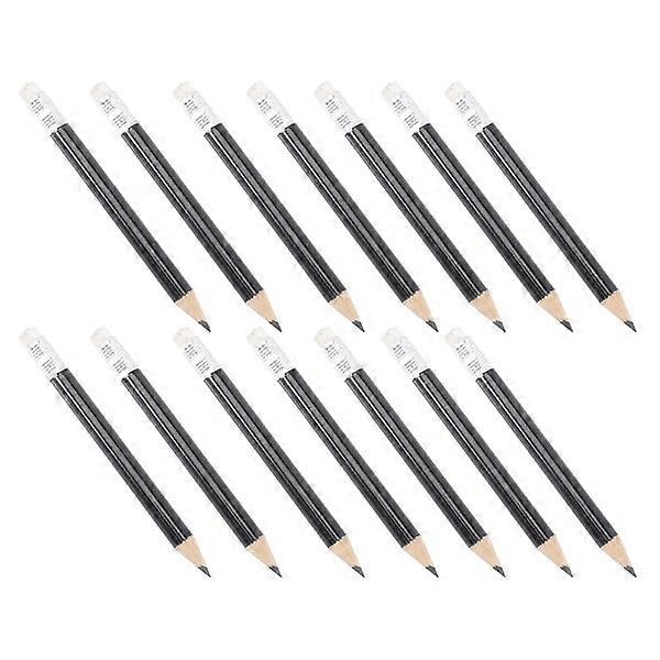 Wooden half pencils, 24 pieces, suitable for multiple types of people