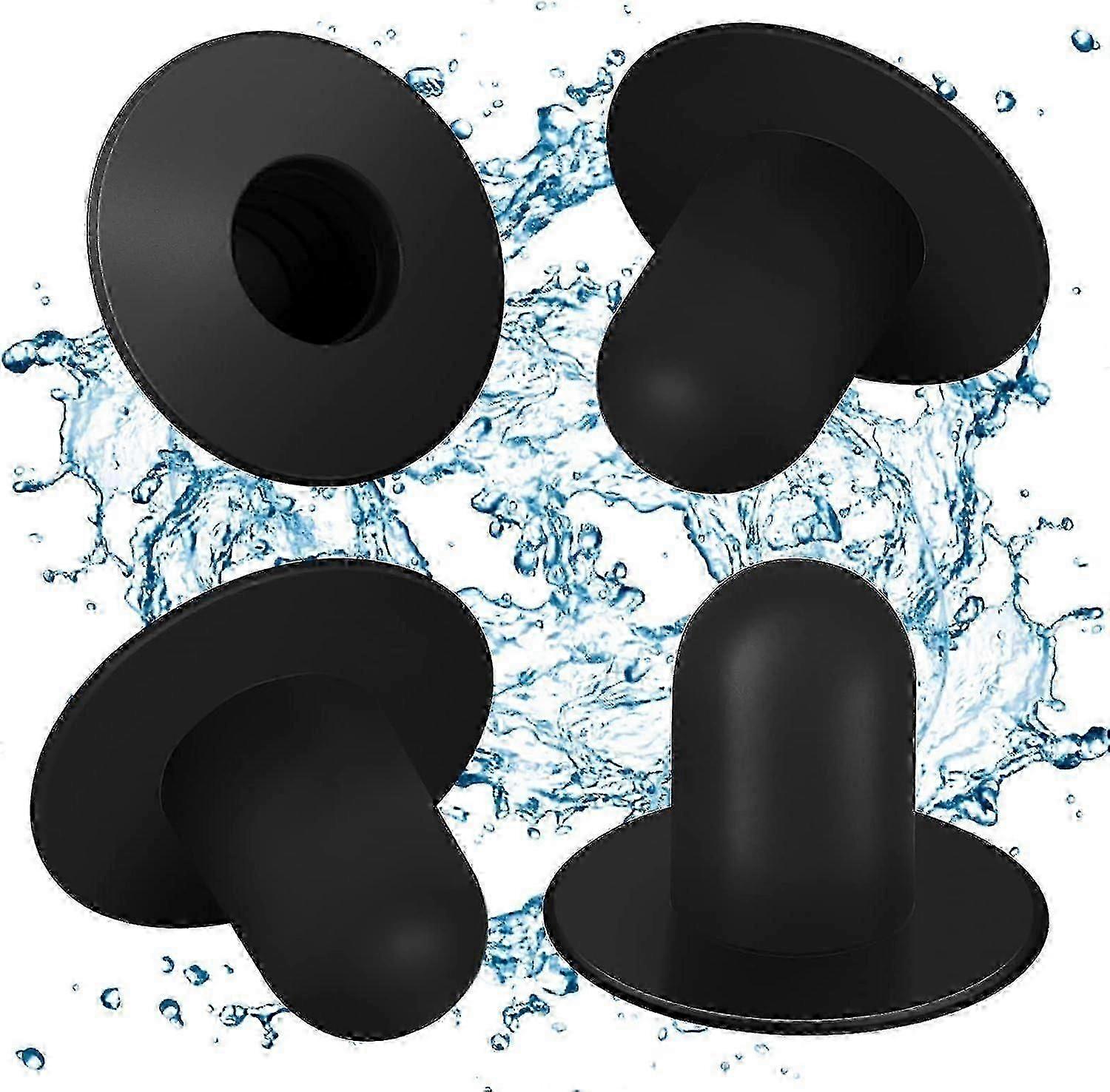 4 Pack Swimming Pool Wall Plugs Replacement Parts - Above Ground Swimming Pool Filter Pump Strainer Hole Plug Stopper Compatible with Intex & Bestway