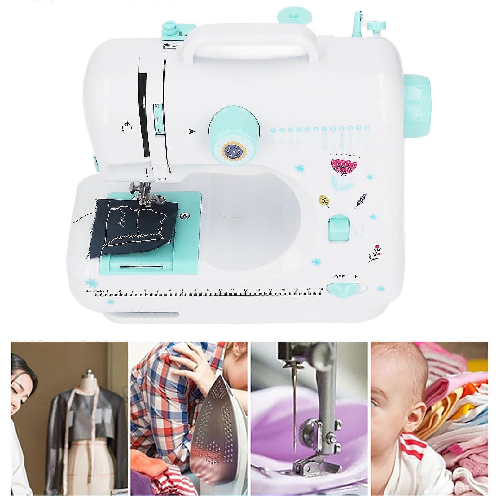 12-Stitch Beginner Sewing Machine with Speed Control & Pedal