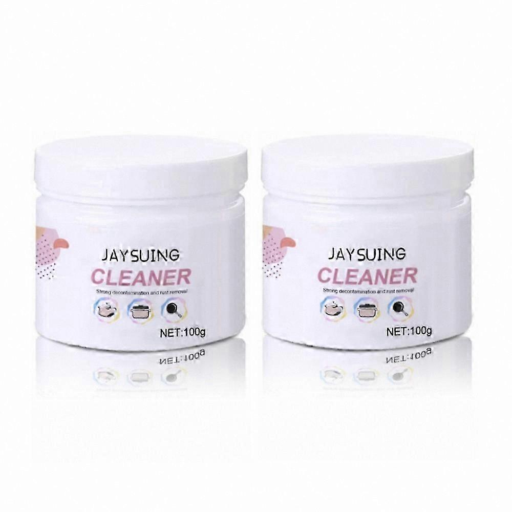 2-Pack Foam Cleaning Powder for Kitchen Use, All-Purpose Rust Remover Solution