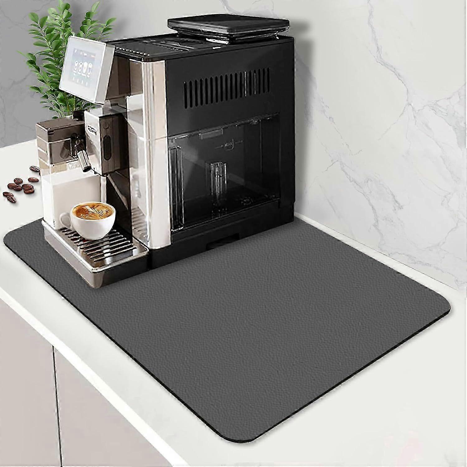 Coffee Mat Super Absorbent Coffee Bar Mat Hide Stain Coffee Maker Mat for