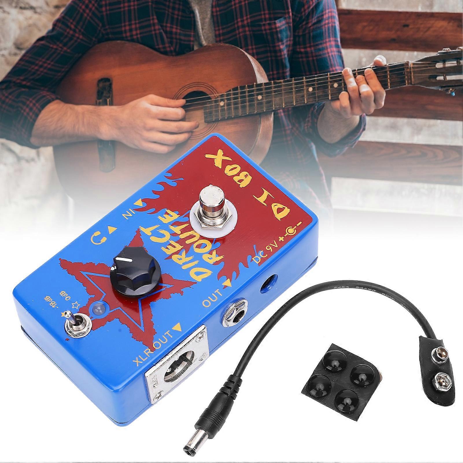 Effect Pedal with XLR Headphone Plug & VOL Controller 9V 30mA 11.2x6.4x3.4cm