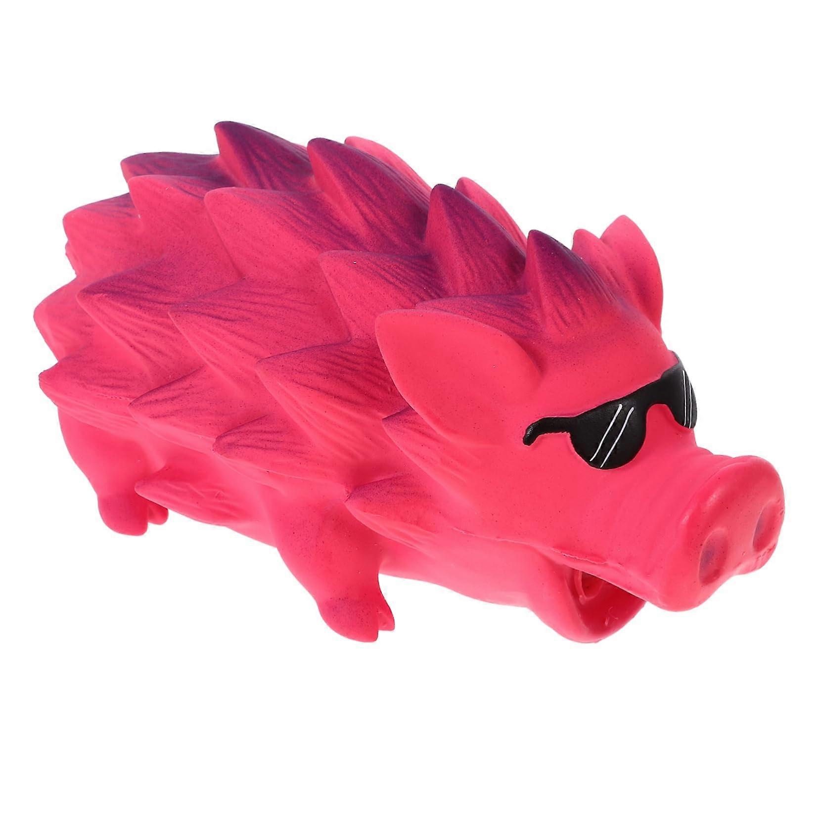 Dog Squeaky Toy Soft Latex Teeth Cleaning Interactive Toy For Dogs Cartoon Design For Puppies Small Medium