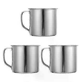 Coffee Cup, 3Pcs Stainless Steel Enamel Camping Travel Mug
